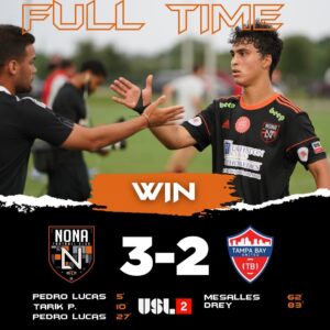 Com direito a show de brasileiro, Nona FC vence Tampa Bay United fora de casa e mantém a liderança