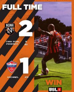 Nona FC vence novamente o Tampa Bay United e mantém a liderança na USL League Two