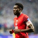 Alphonso Davies contra a Argentina na estreia da Copa América (John Perd / Territorio MLS)