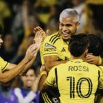 Crew comemora gol de Cucho Hernandez em 2024 (Columbus Crew / X)