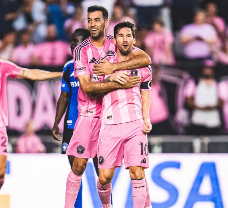 Sergio Busquets e Lionel Messi (Inter Miami / X)