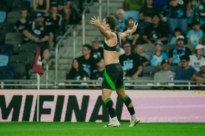 CJ Fodrey comemora gol do Austin FC (Austin FC/ X)