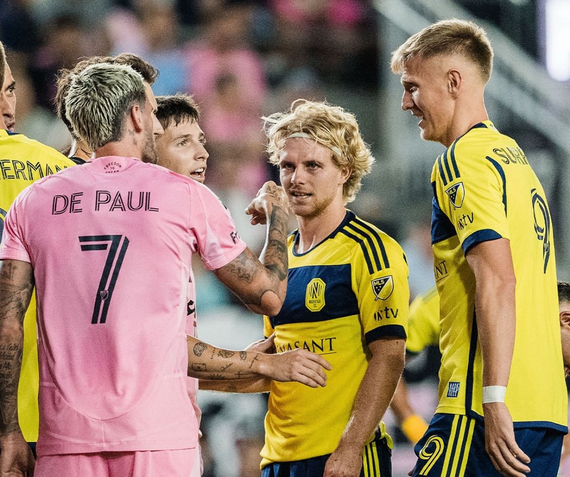 O Nashville surpreendeu na última partida, ao segurar os Camisas Rosas e evitar uma varrida do Miami. Reprodução: Redes sociais